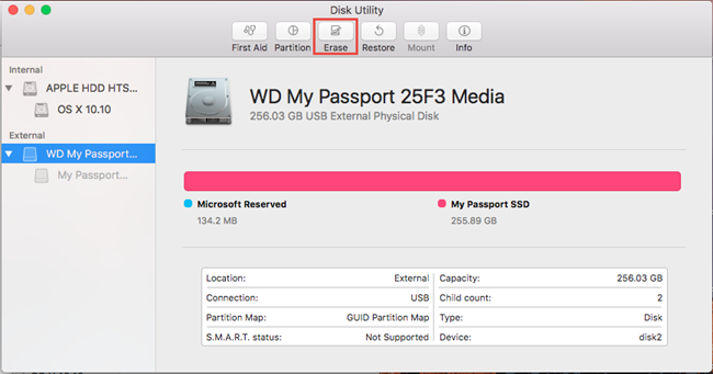 how to reformat my passport external hard drive for mac